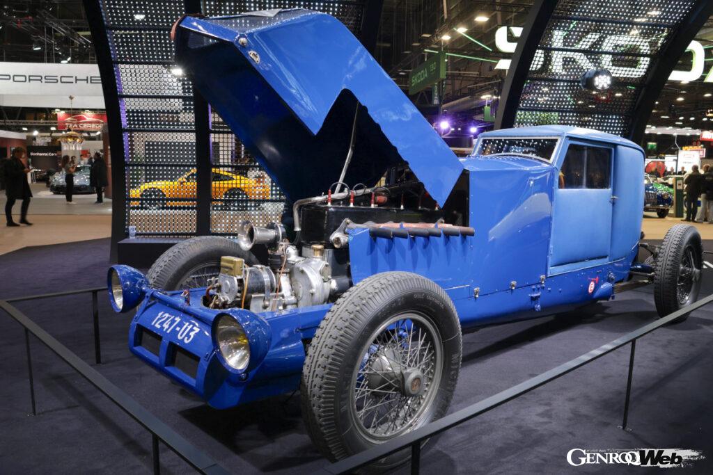 フィラント・レコード2025のデザイン的発想源となった1926年「40CV」。総排気量9000cc、重量2tと聞くとモンスターを想像するが、出力はわずか140PS。それでもリナ＝モンレリー・サーキットを190km/h以上で走行し、速度記録を達成した。