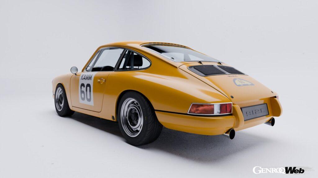 「カム 912c 60th エディション」バハマイエロー仕様のエクステリア。