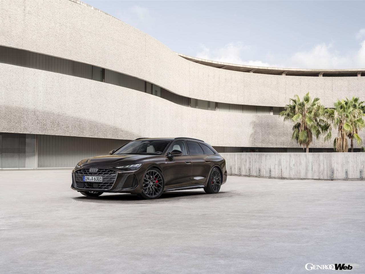 「アウディ A6 アバント」内燃機関搭載モデルのエクステリア。