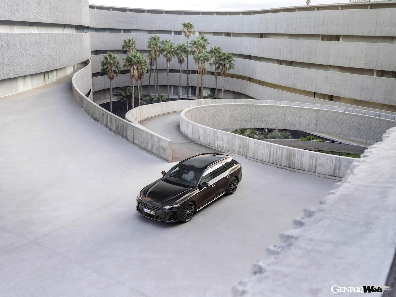 「アウディ A6 アバント」内燃機関搭載モデルのエクステリア。