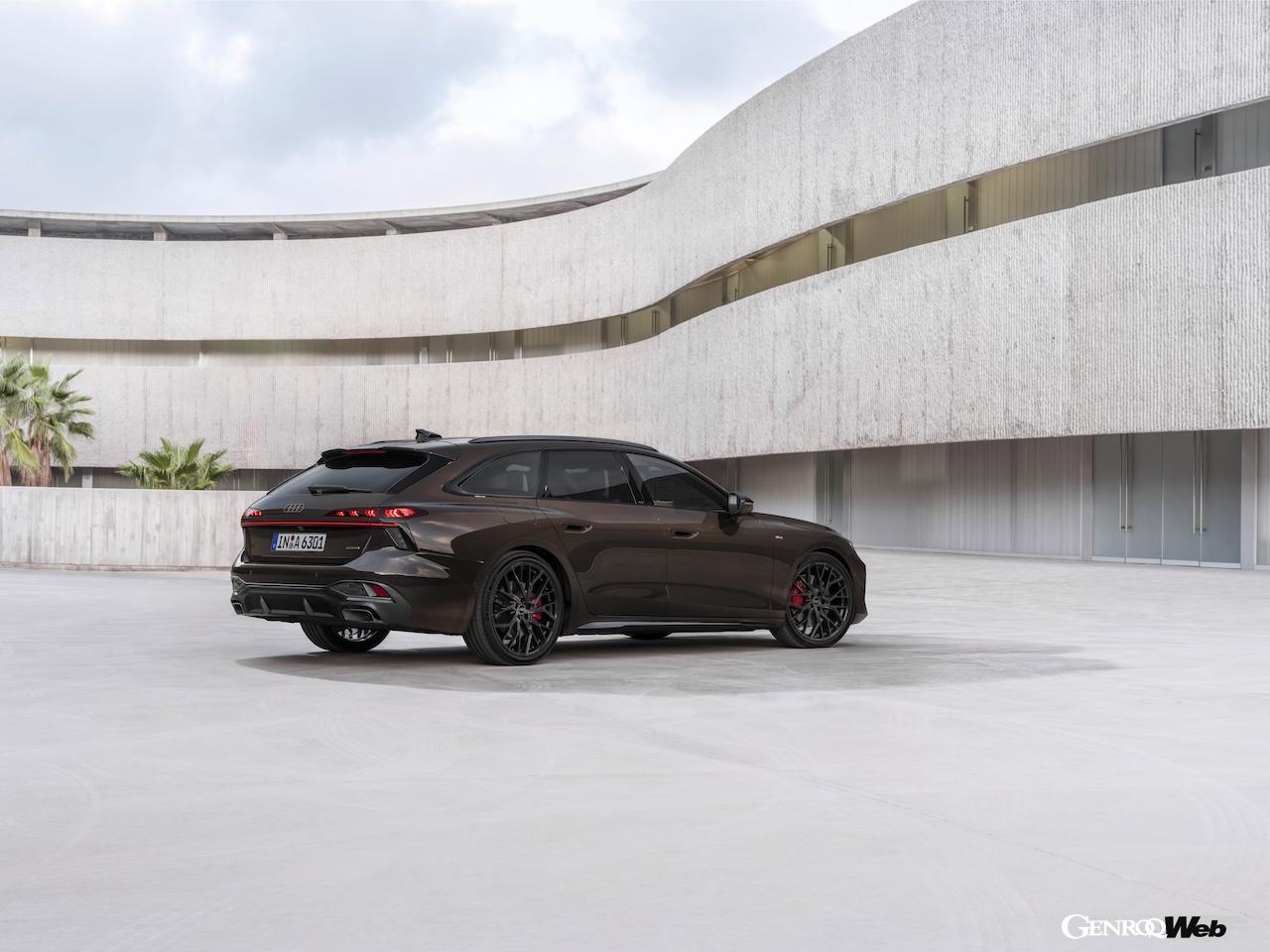 「アウディ A6 アバント」内燃機関搭載モデルのエクステリア。