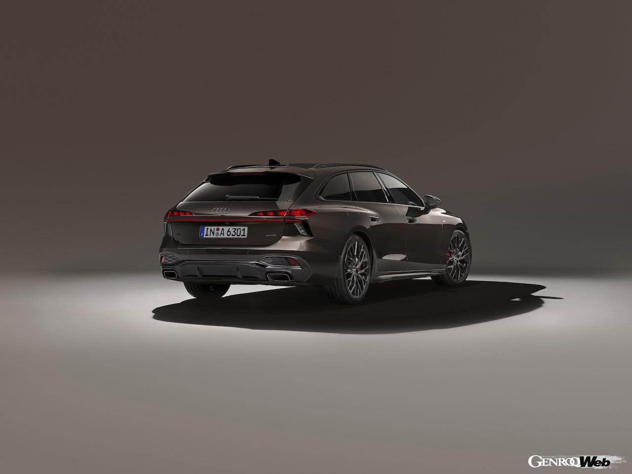 「アウディ A6 アバント」内燃機関搭載モデルのエクステリア。