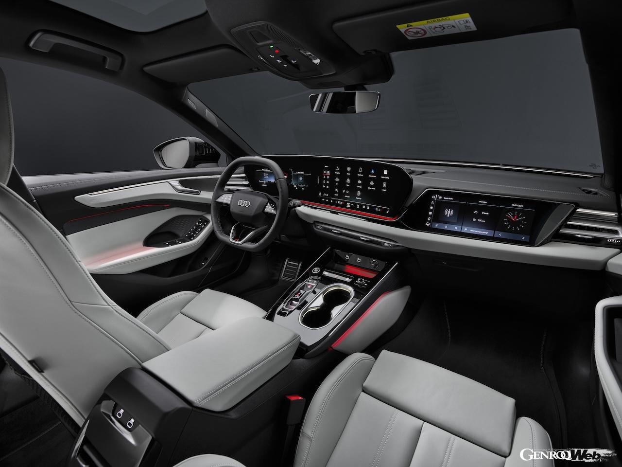 「アウディ A6 アバント」内燃機関搭載モデルのインテリア。