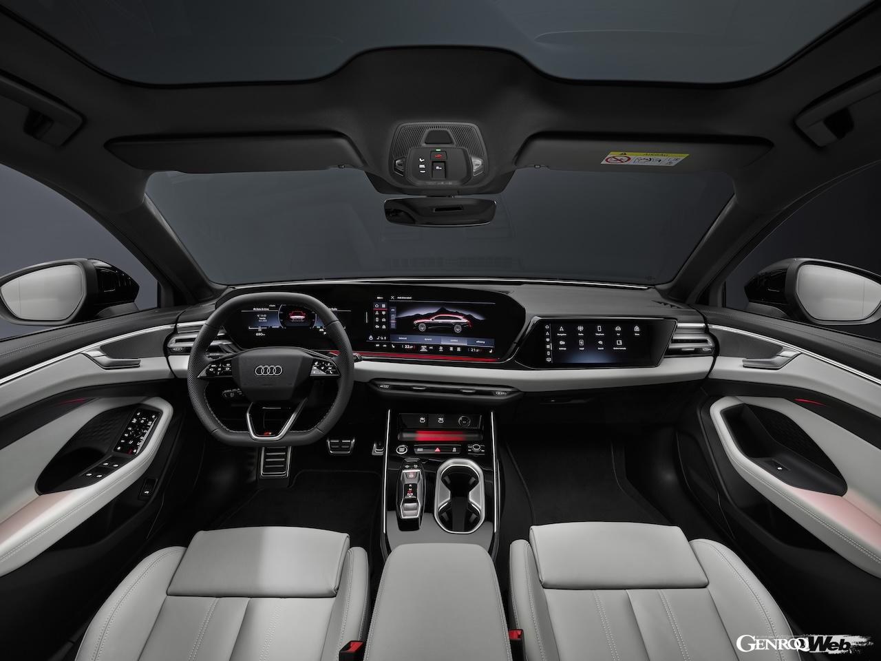 「アウディ A6 アバント」内燃機関搭載モデルのインテリア。