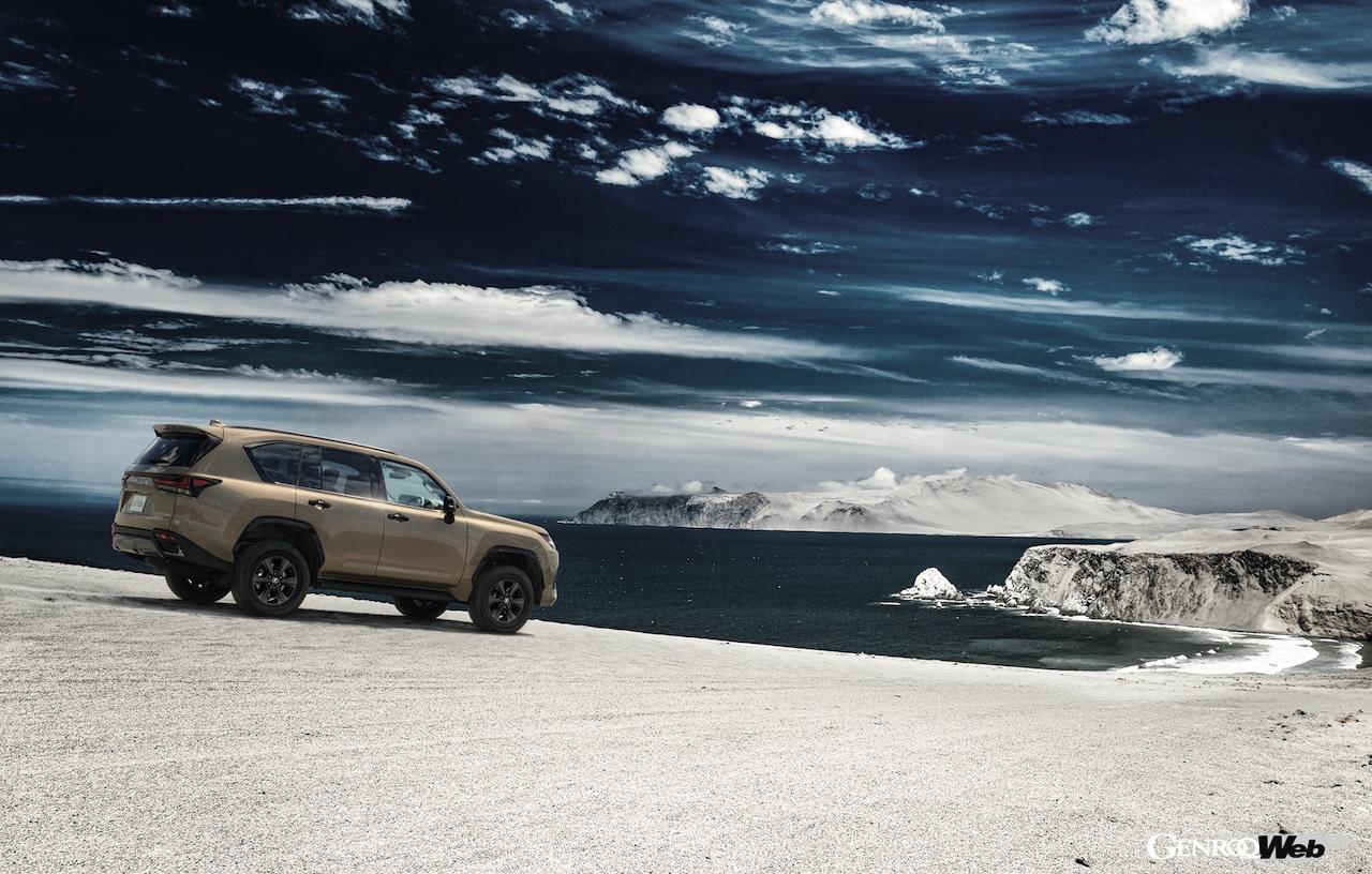 一部改良を施した「レクサス LX」のエクステリア。