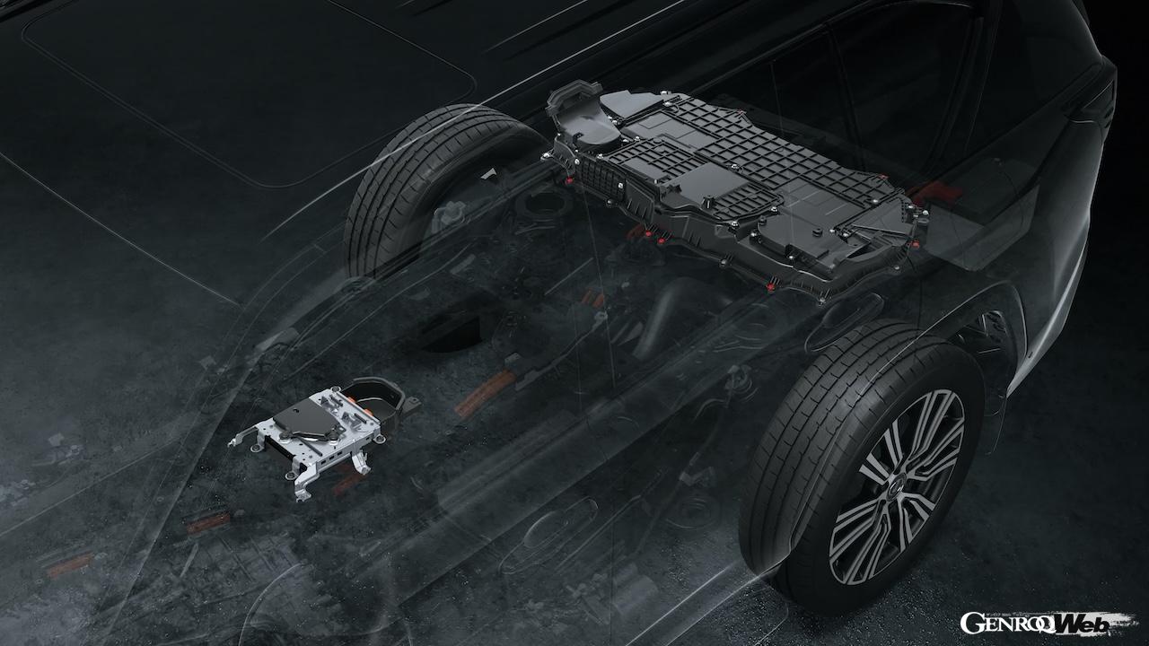 一部改良を施した「レクサス LX」のハイブリッドシステム。