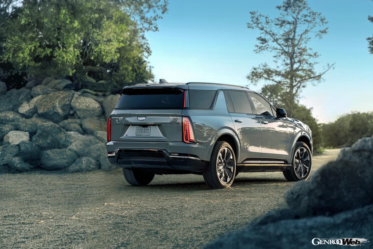 フル電動ラグジュアリーSUV「キャデラック エスカレード IQL」のエクステリア。