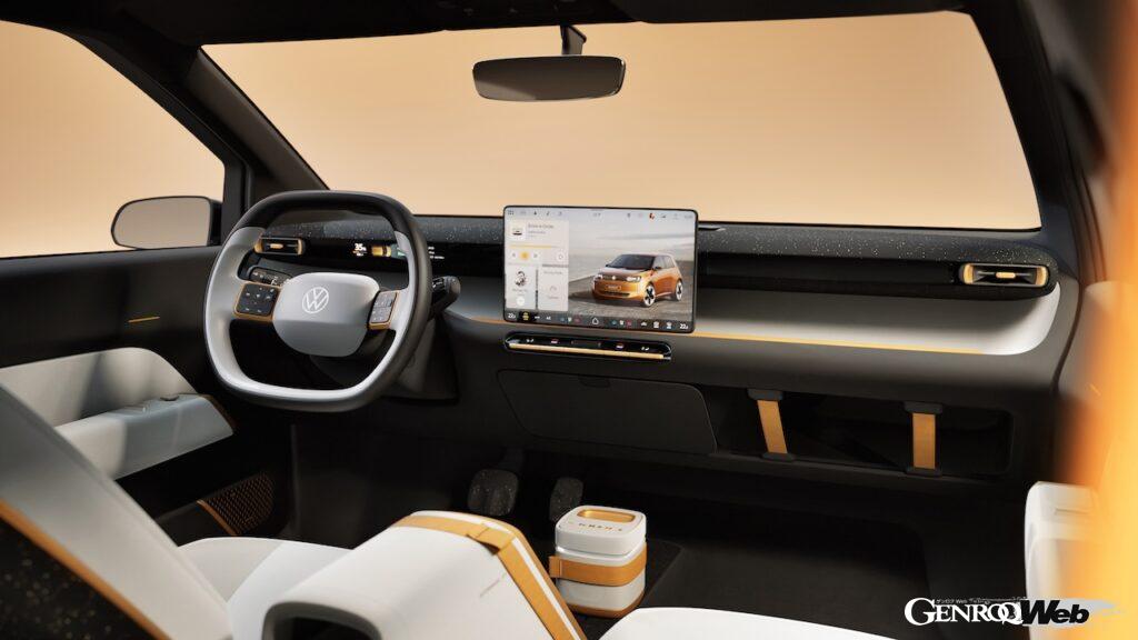 フォルクスワーゲン最小BEV「ID. EVERY1」のインテリア。