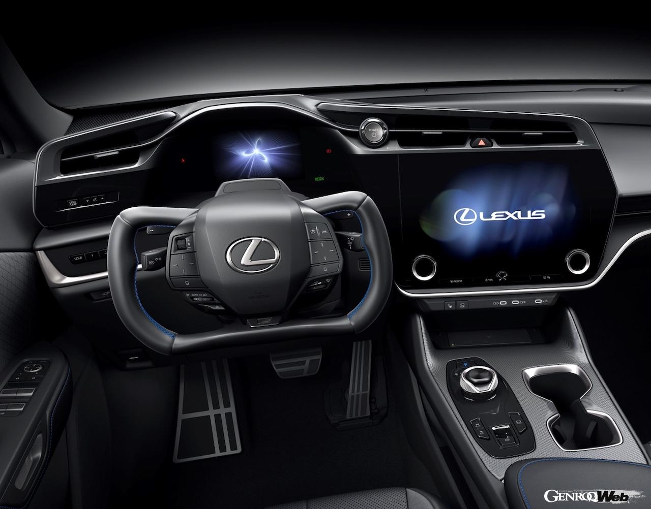 2025年秋から導入される「レクサス RZ」改良新型のインテリア。