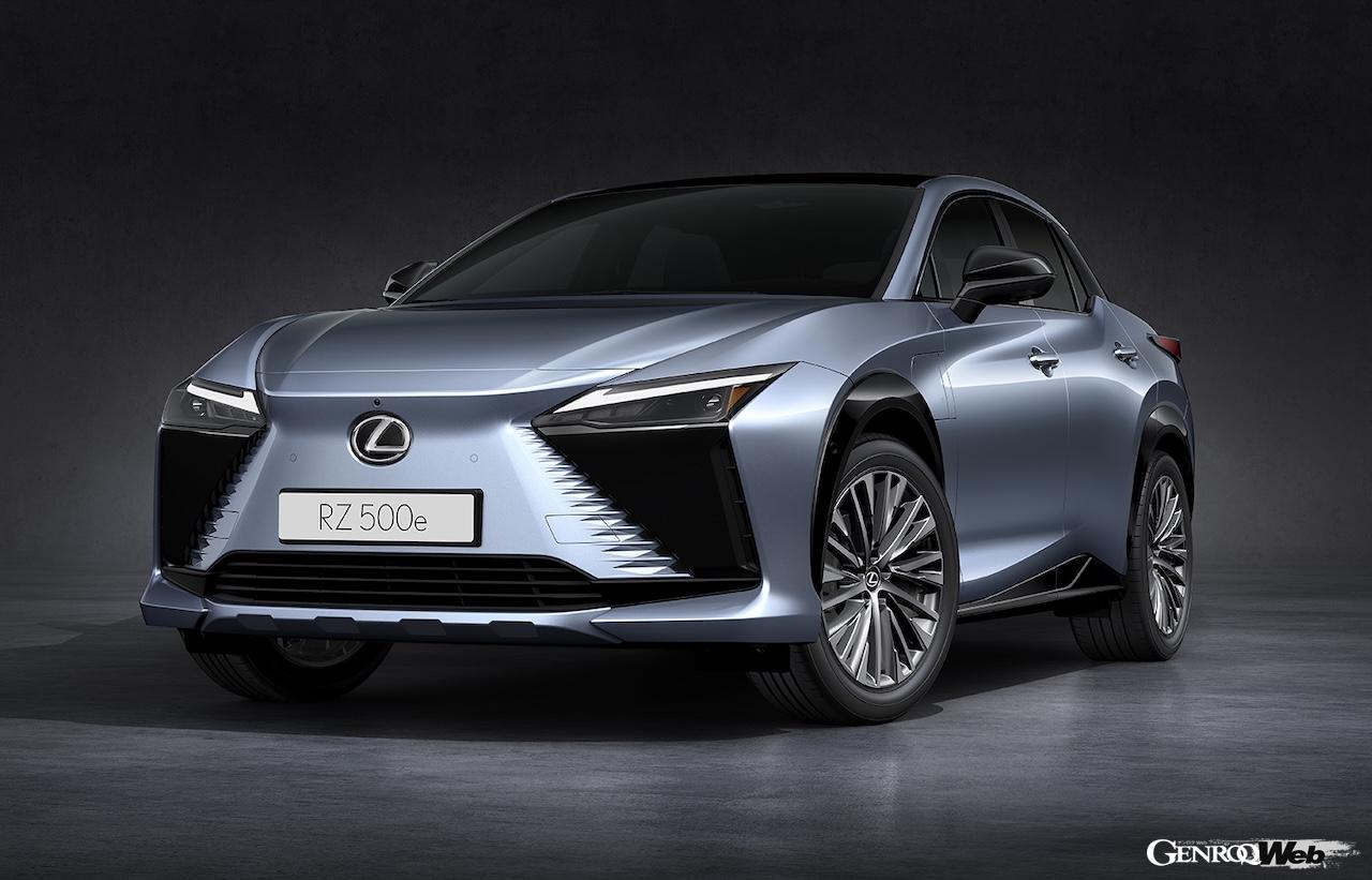 2025年秋から導入される「レクサス RZ」改良新型のエクステリア。