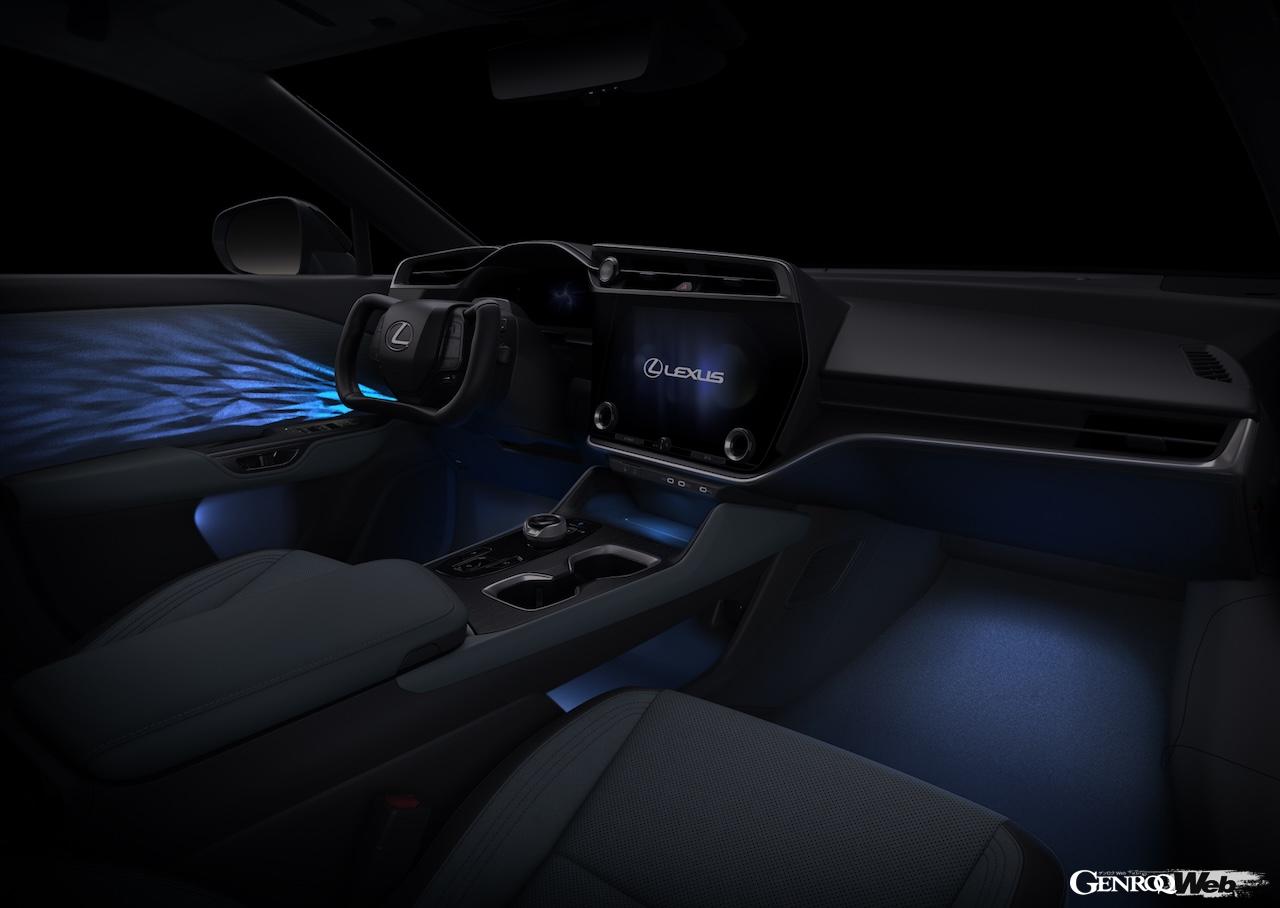 2025年秋から導入される「レクサス RZ」改良新型のインテリア。