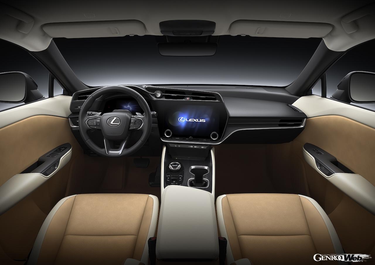 2025年秋から導入される「レクサス RZ」改良新型のインテリア。