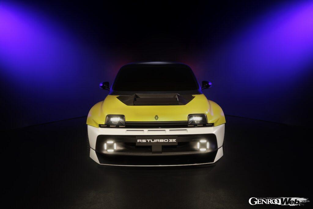 フル電動スポーツ「ルノー 5 ターボ 3E」のエクステリア。