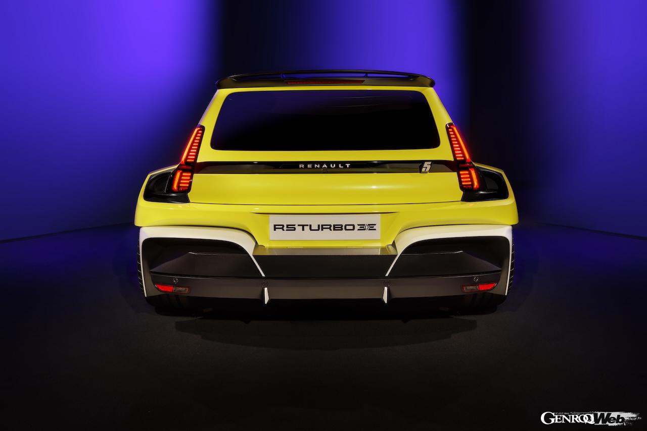 フル電動スポーツ「ルノー 5 ターボ 3E」のエクステリア。