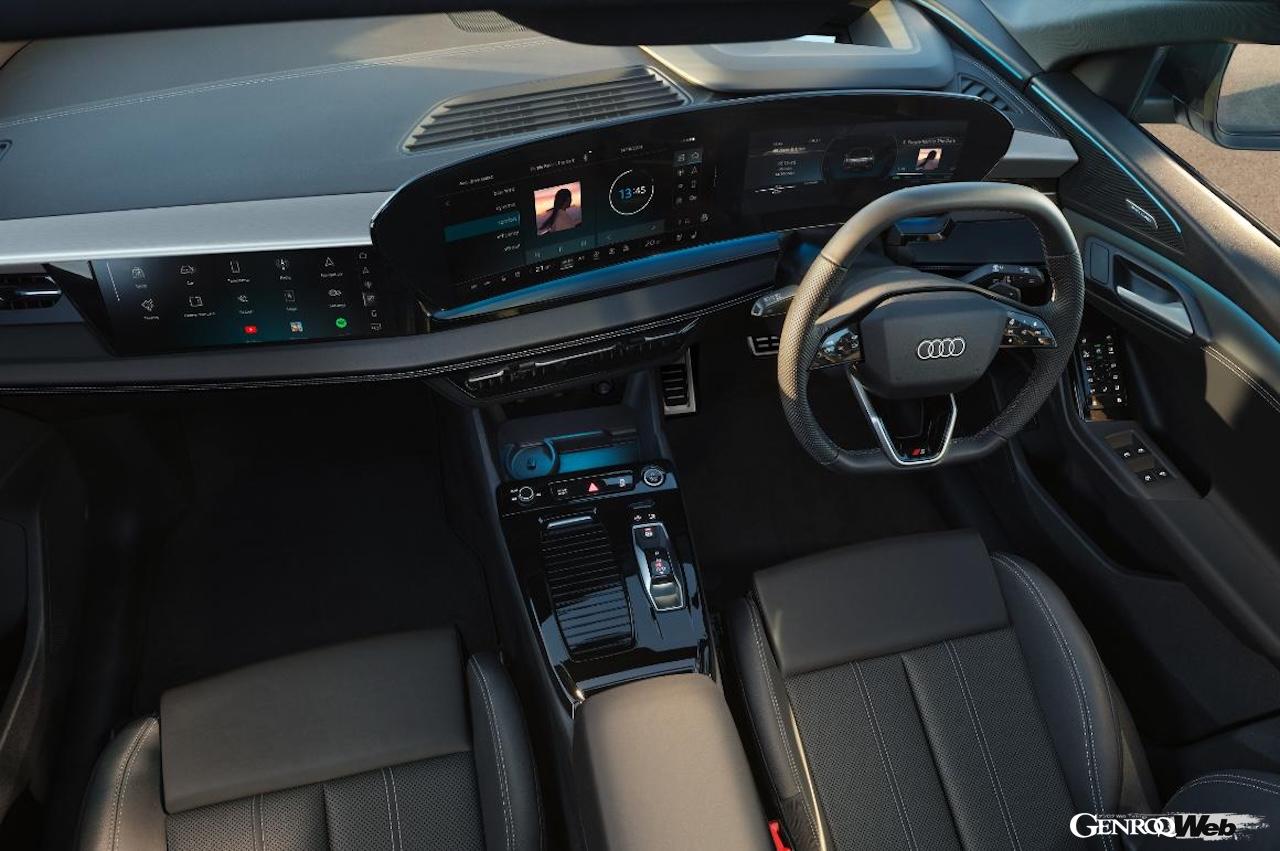 日本導入がスタートした「アウディ Q6 e-tron」のインテリア。