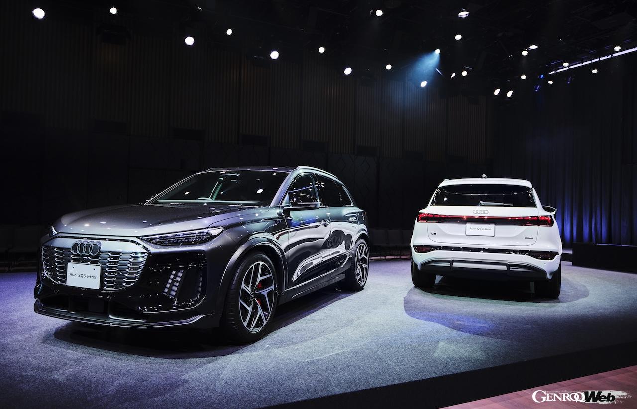 「アウディ Q6 e-tron」の日本プレミア。