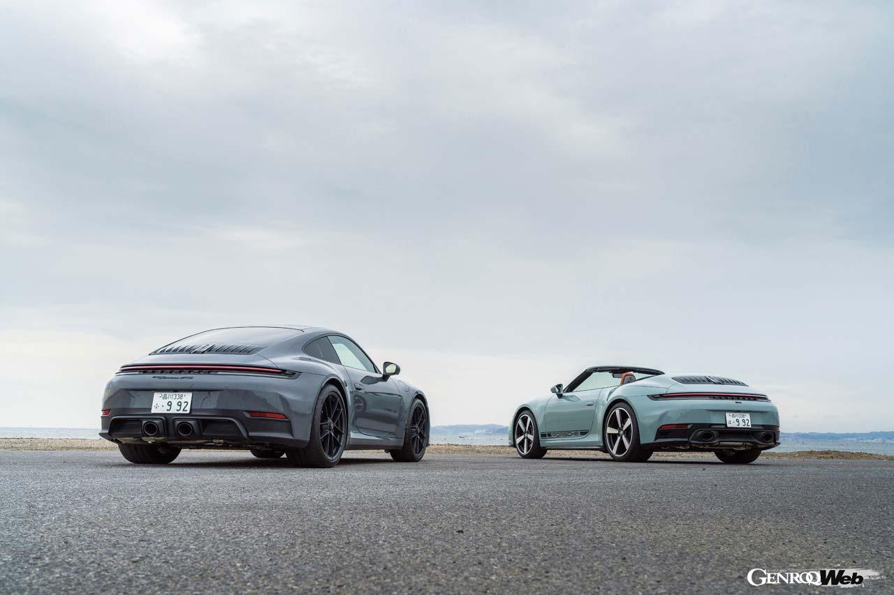 911初のハイブリッドシステムを搭載したGTSが、ついに日本に上陸した。911の60年の歴史の中でも水冷化以来の改革となるHVは、911の走りにどんな変化をもたらすのか。純エンジンをキープする911カレラとの比較を通して、その違いを明らかにしてみよう。