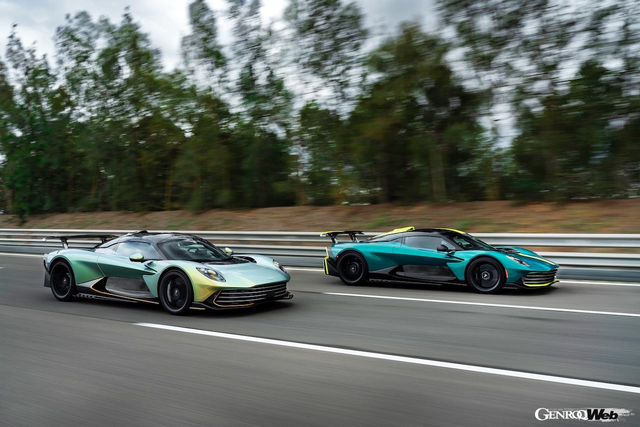 スペインの車両テスト施設「IDIADA」で、様々なテストを行うアストンマーティン ヴァルハラ。