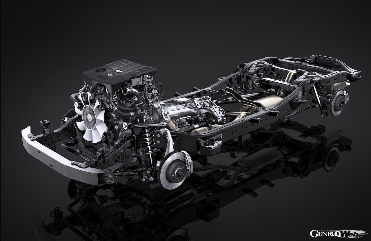 新型「レクサス GX550」のパワートレイン。