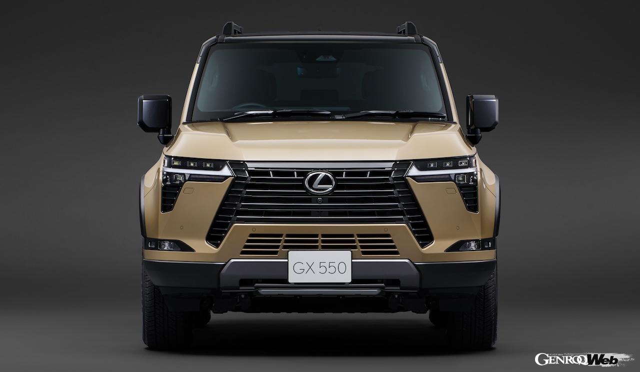 新型「レクサス GX550」のエクステリア。