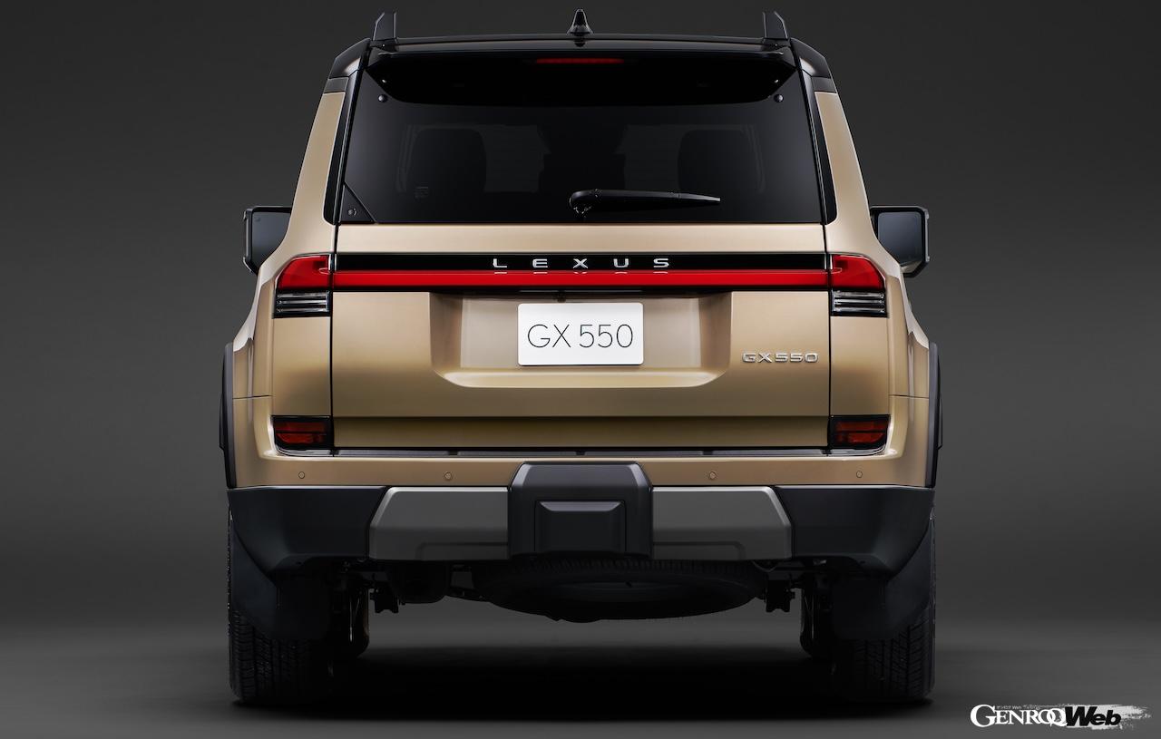 新型「レクサス GX550」のエクステリア。