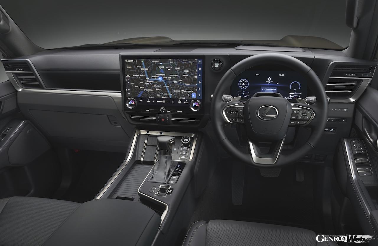 新型「レクサス GX550」のインテリア。