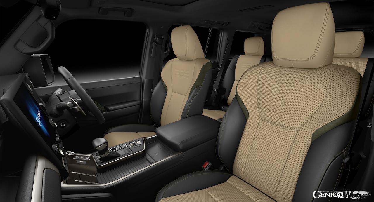 新型「レクサス GX550」のインテリア。