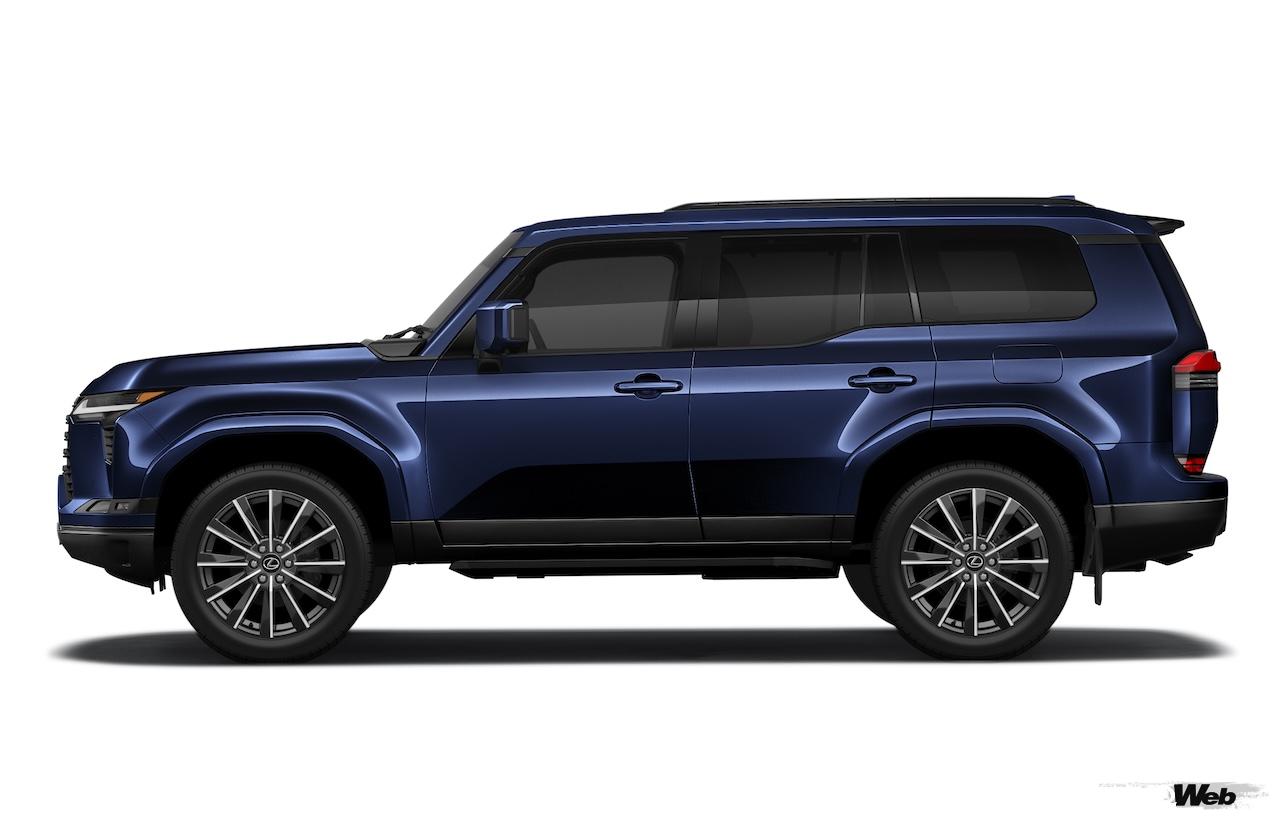 新型「レクサス GX550」のエクステリア。
