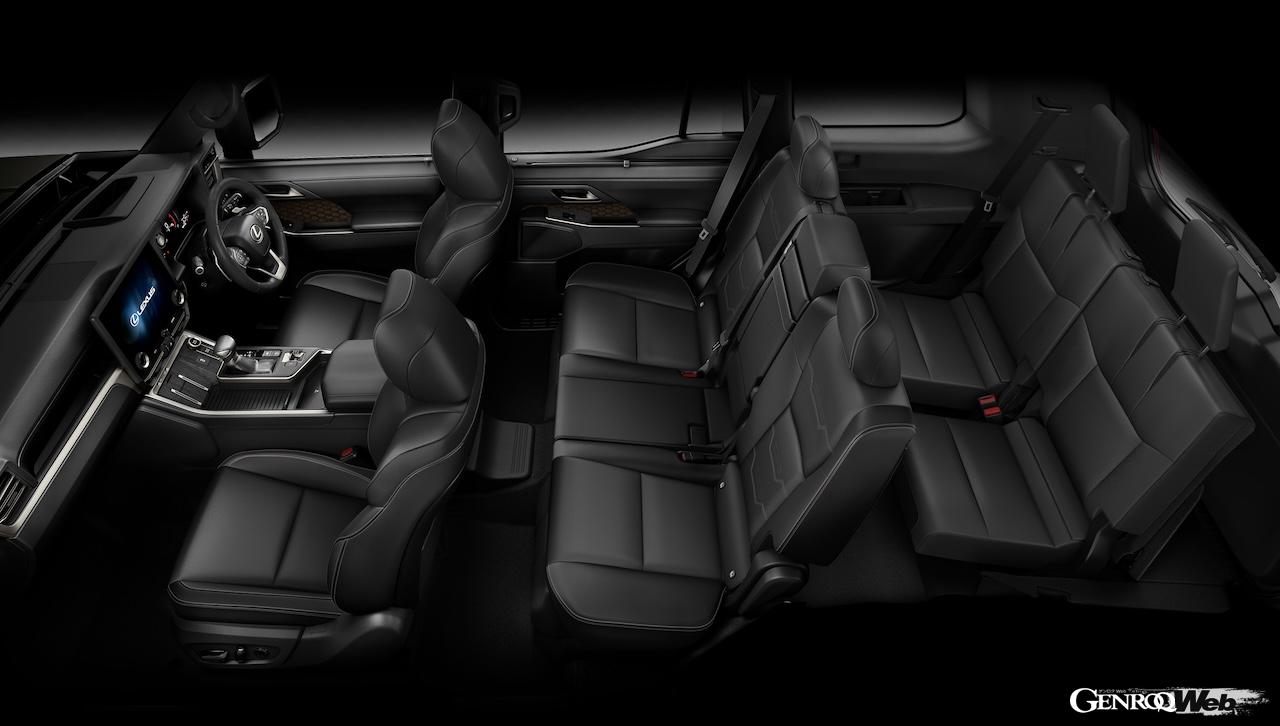 新型「レクサス GX550」のインテリア。