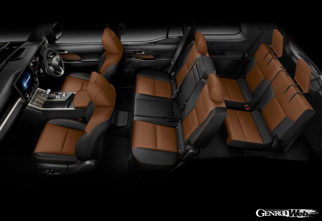 新型「レクサス GX550」のインテリア。