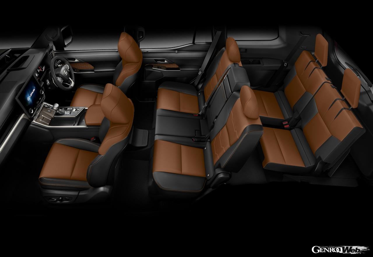 新型「レクサス GX550」のインテリア。