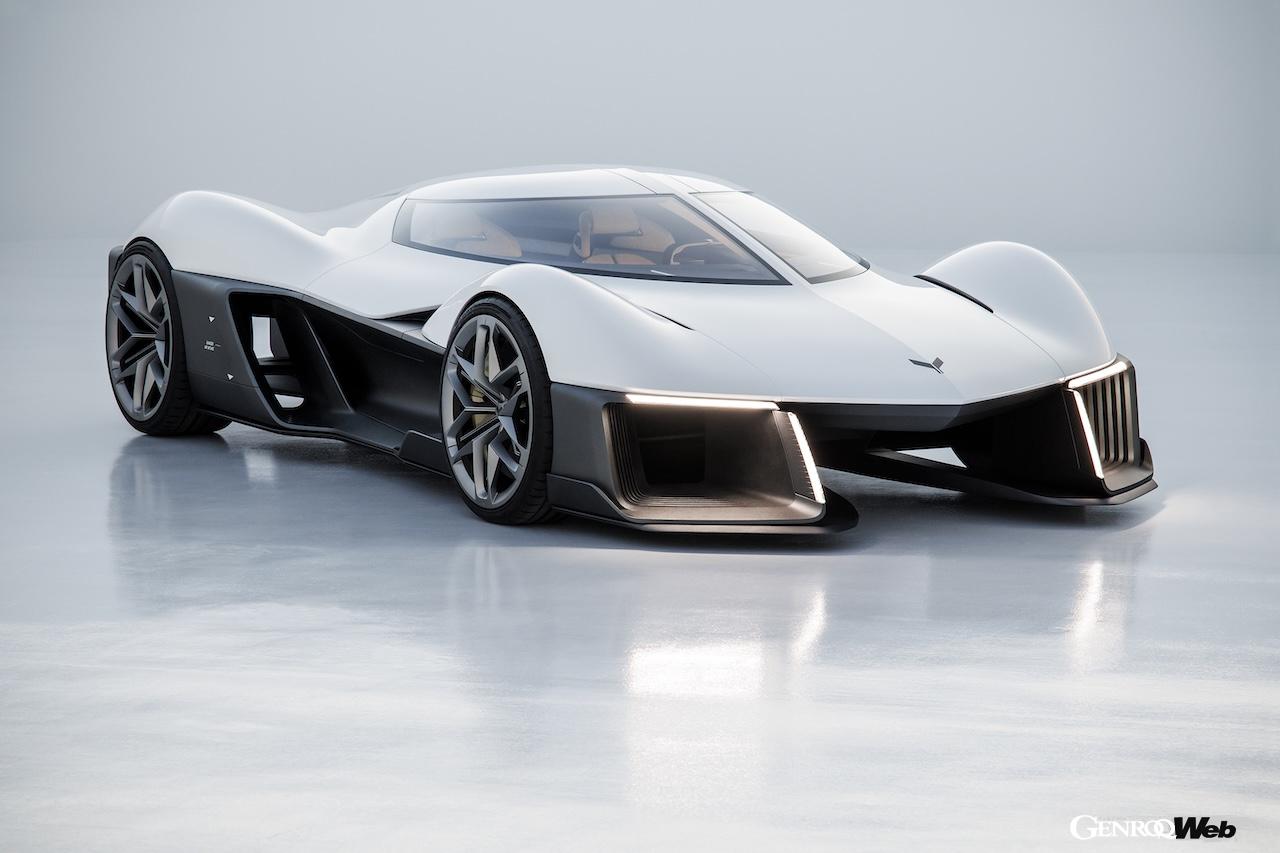 英国でデザインされた「シボレー コルベット コンセプトカー」のエクステリア。