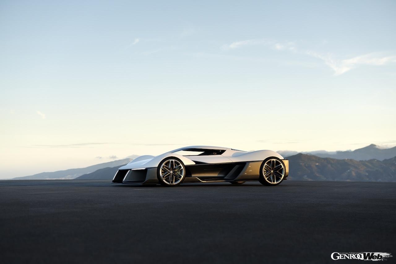 英国でデザインされた「シボレー コルベット コンセプトカー」のエクステリア。