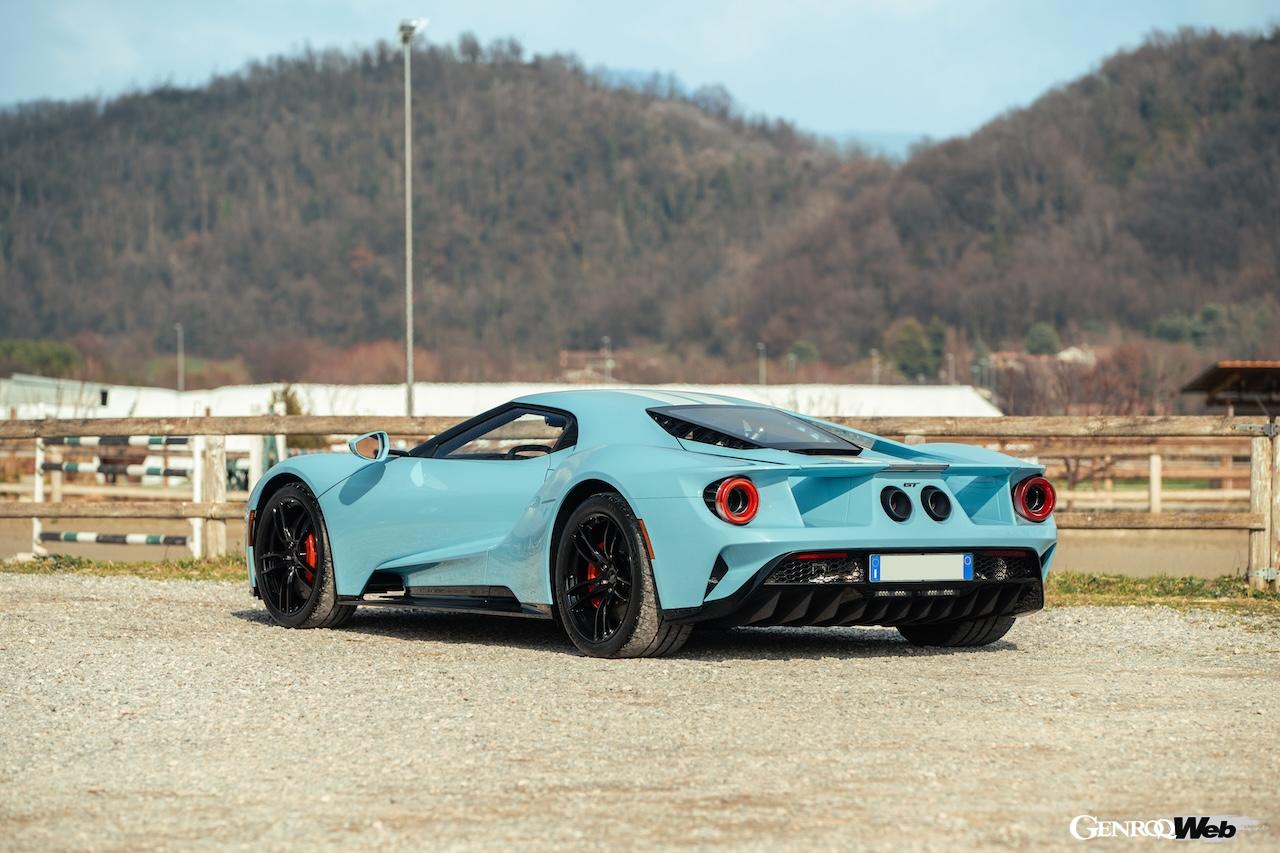 ブロードアロー・コンコルソ・デレガンツァ・ヴィラ・デステ・オークションに出品される、2023年型「フォード GT」。