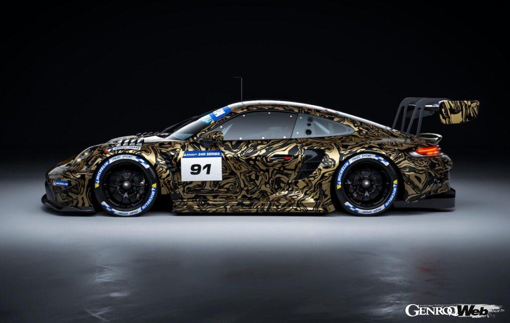 「ポルシェ 911 GT3 R」エボ仕様のエクステリア。