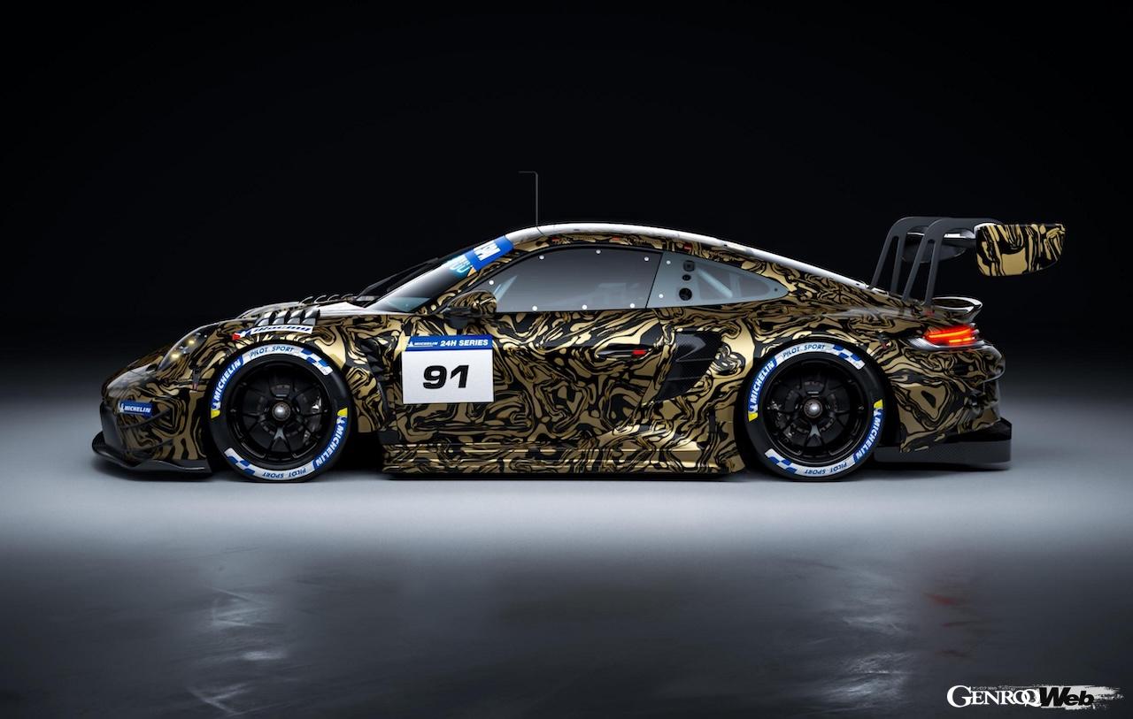 「ポルシェ 911 GT3 R」エボ仕様のエクステリア。