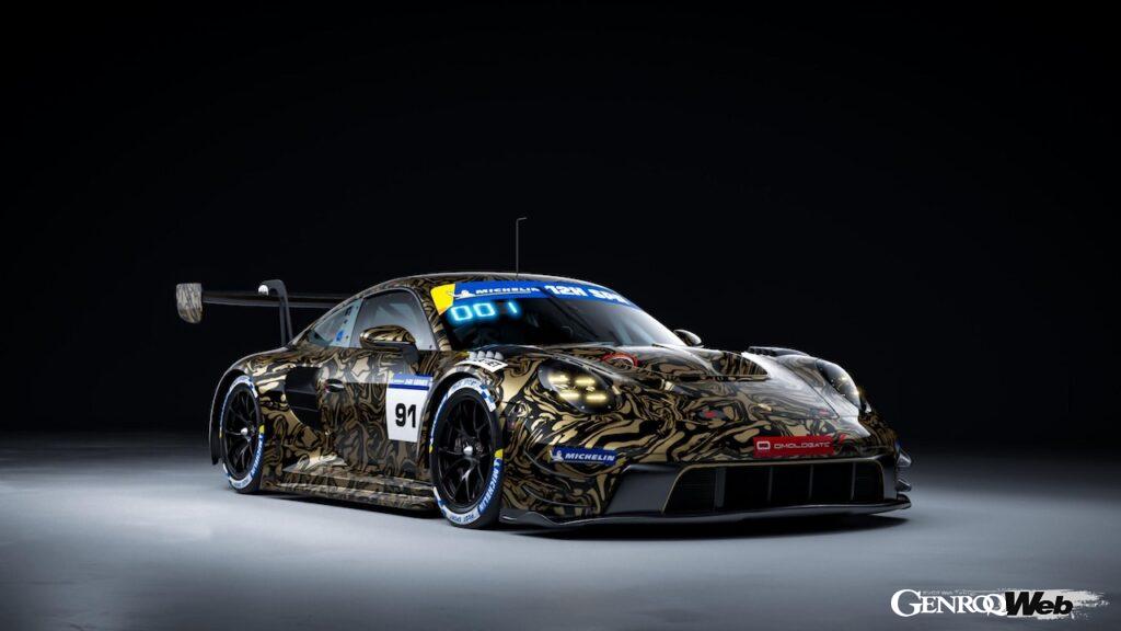 「ポルシェ 911 GT3 R」エボ仕様のエクステリア。