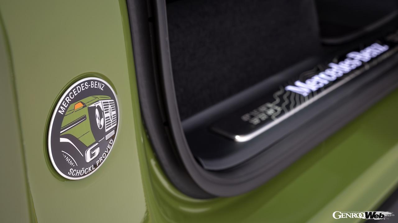 「メルセデス・ベンツ Gクラス エディション ストロンガー ザン 1980s」の専用ディテール。