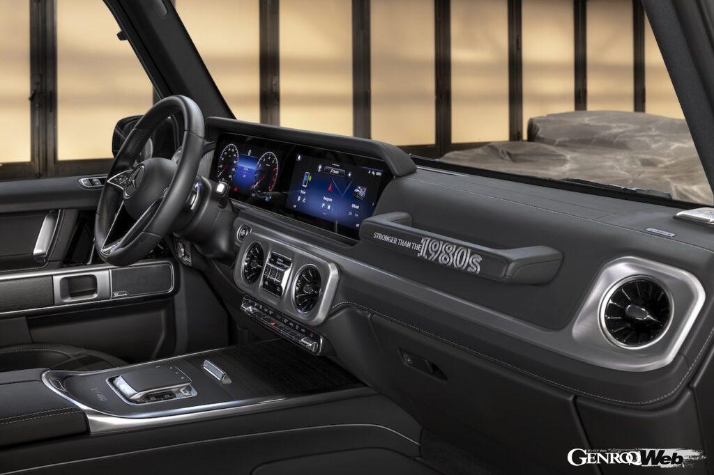 「メルセデス・ベンツ Gクラス エディション ストロンガー ザン 1980s」のインテリア。