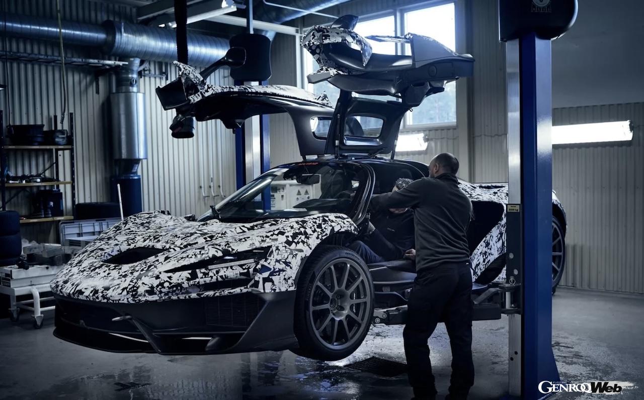 北極圏で行われた「マクラーレン W1」の寒冷地テスト。