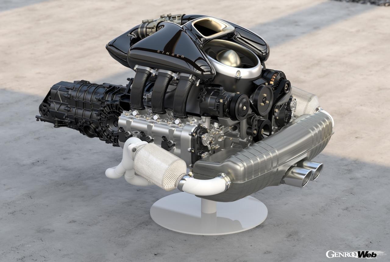 「ポルシェ 911 カレラ クーペ リイマジンド バイ シンガー」のパワーユニット。