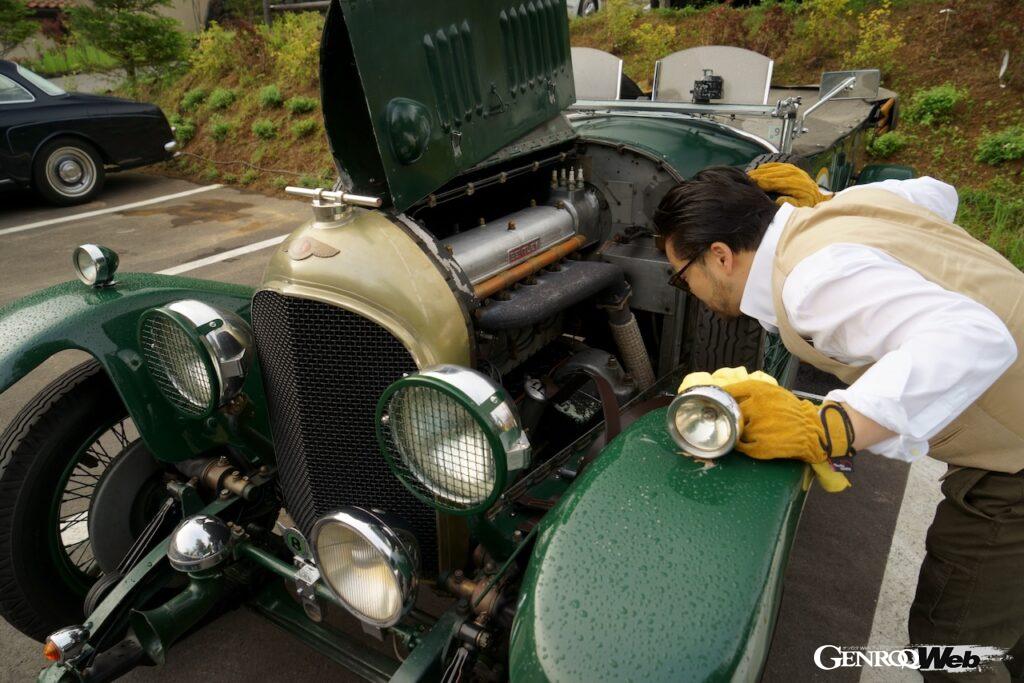 今回、自動車専門学校・大学に無償貸与される1926年製「ベントレー3 リッター スピード」。