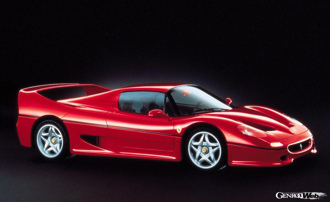 デビュー30周年を迎えた「フェラーリ F50」のエクステリア。