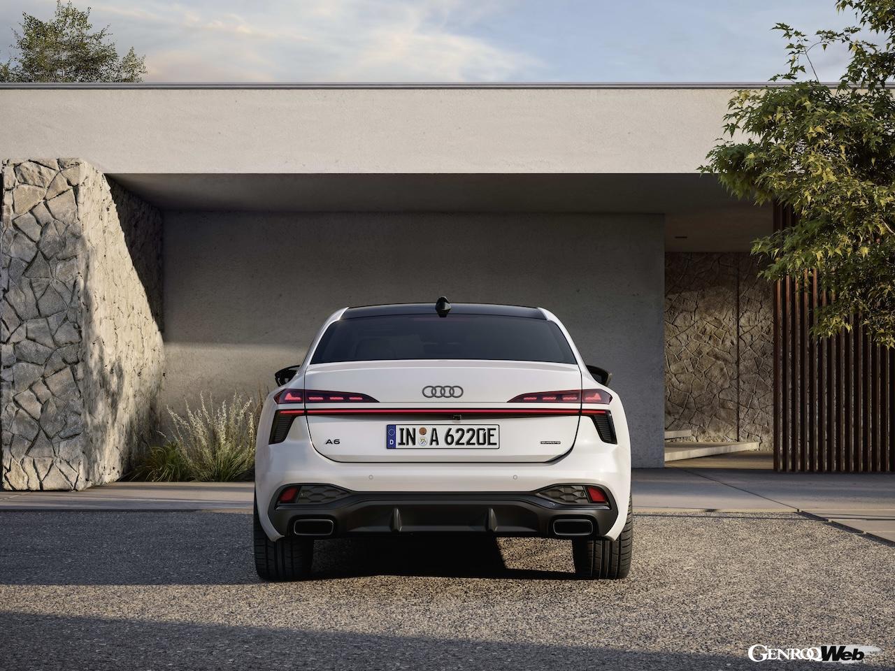 「アウディ A6 セダン e-hybrid quattro」のエクステリア。