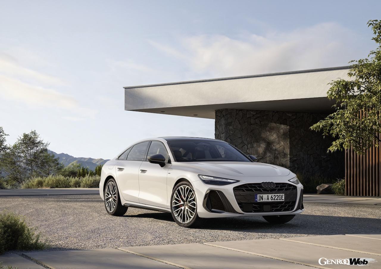 「アウディ A6 セダン e-hybrid quattro」のエクステリア。