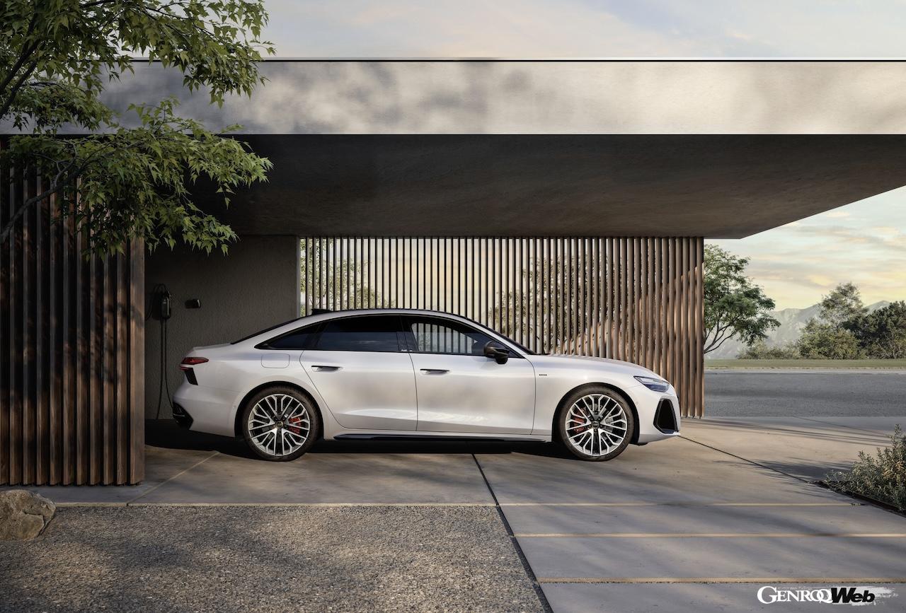 「アウディ A6 セダン e-hybrid quattro」のエクステリア。