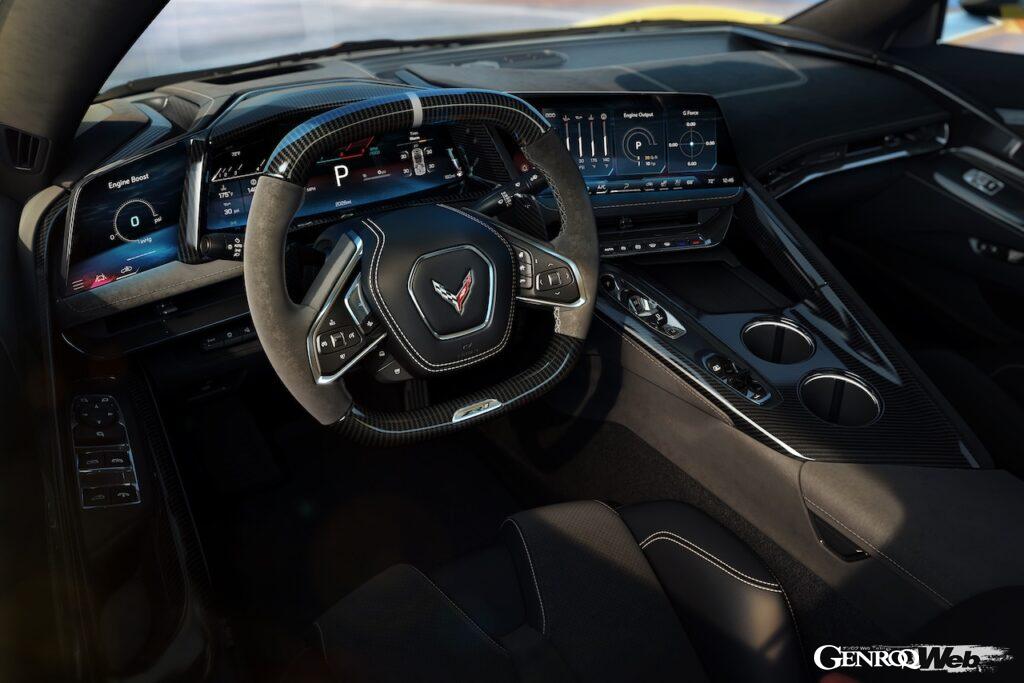 2026年型「シボレー コルベット」のインテリア。