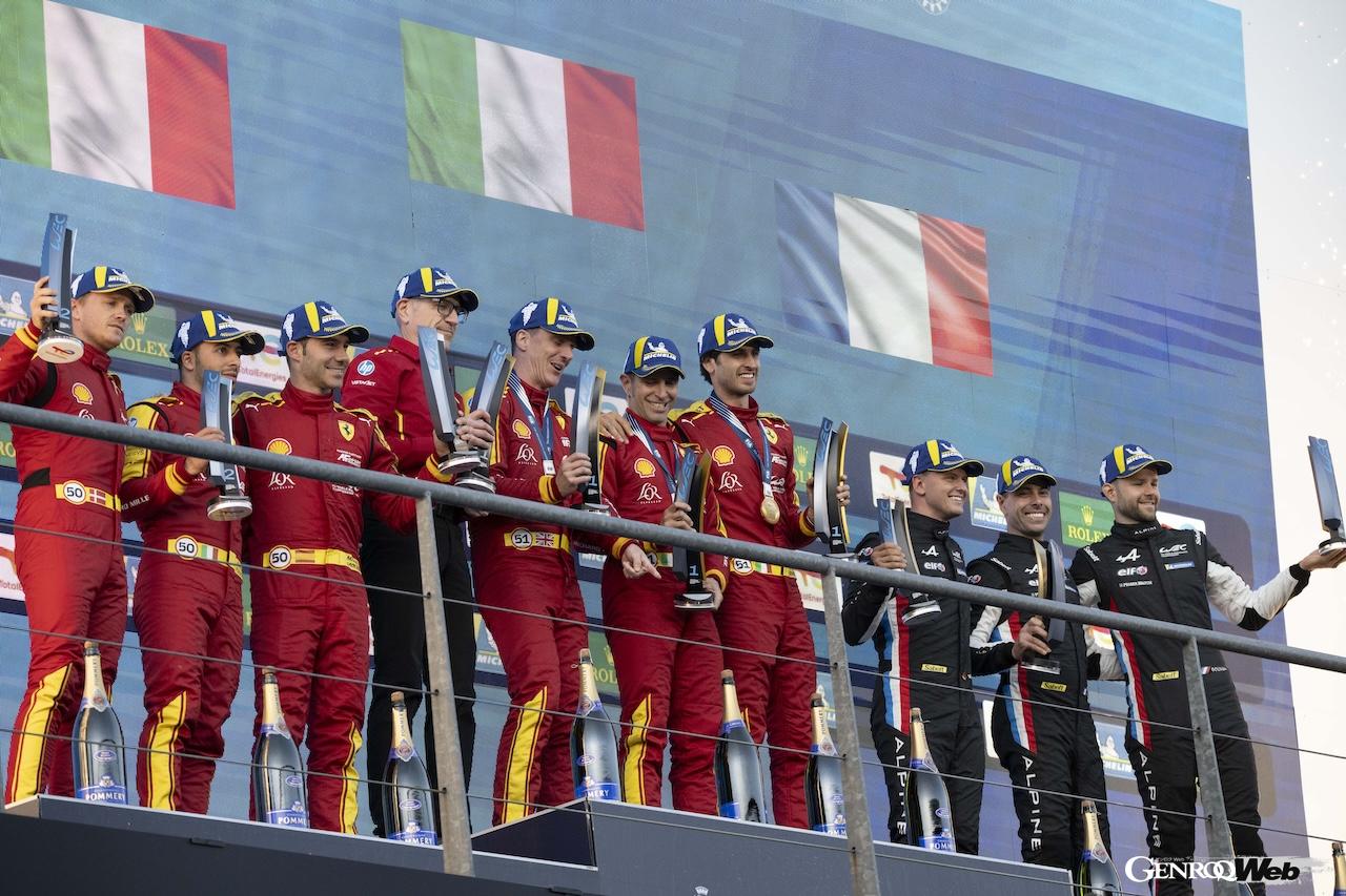 開幕から3連勝を達成したフェラーリは、マニュファクチャラーズ選手権において2番手のトヨタに65ポイント差をつけて首位を独走している。