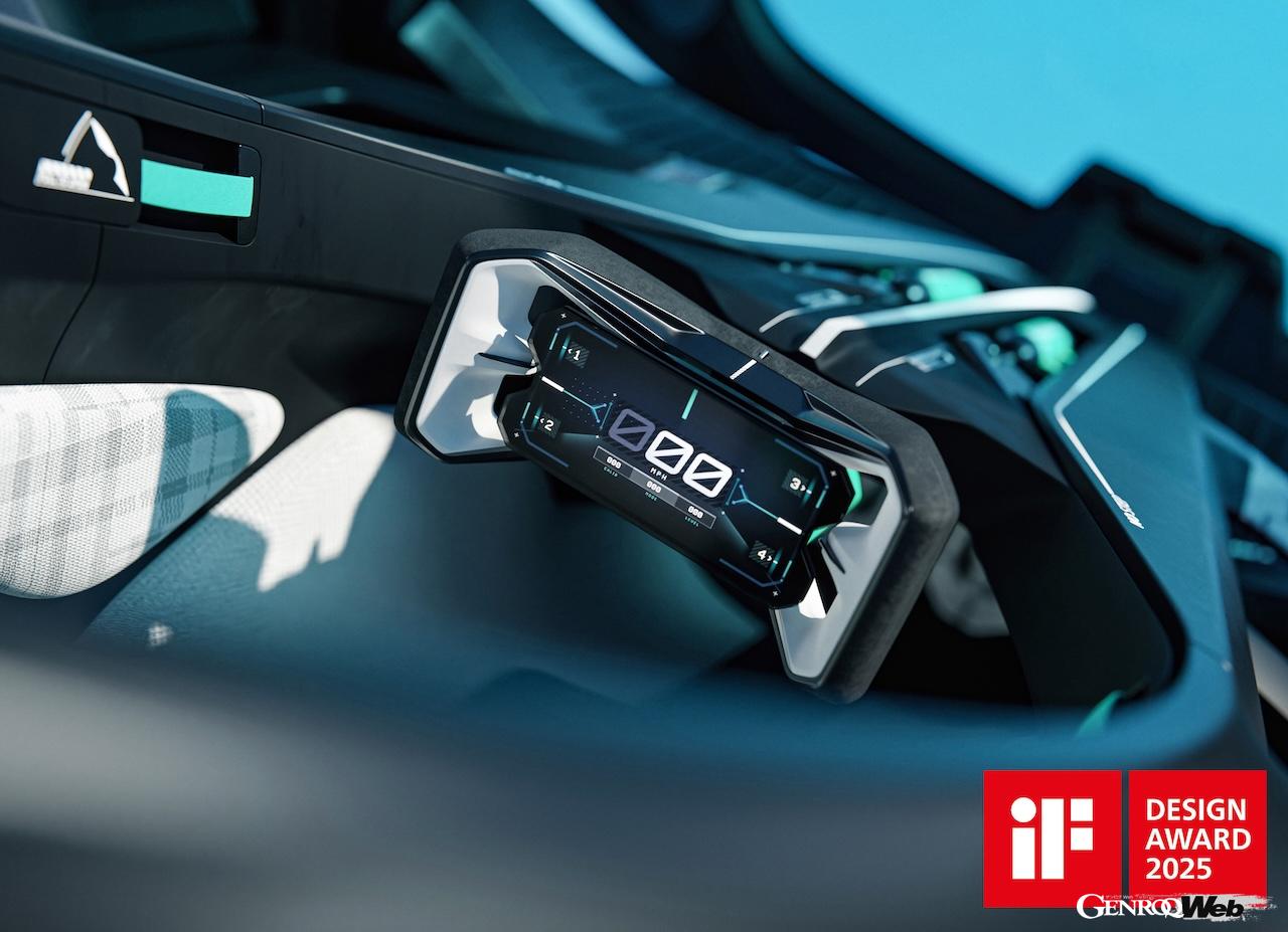 世界的な「iFデザイン賞」を受賞した、フル電動スーパースポーツコンセプト「MG EXE181」。