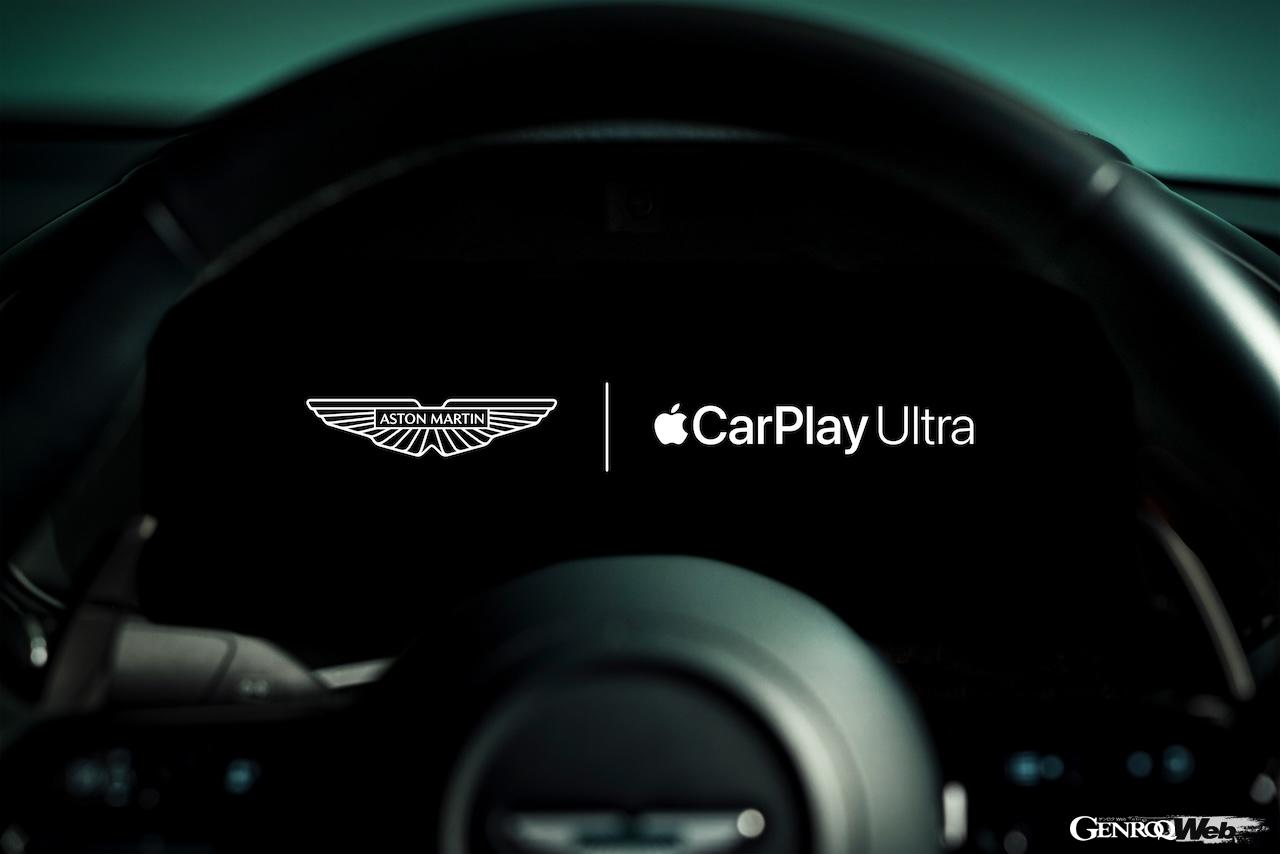今後、世界中で販売されるアストンマーティン製車両にも、順次最新インフォテイメント「CarPlay Ultra」が搭載される。